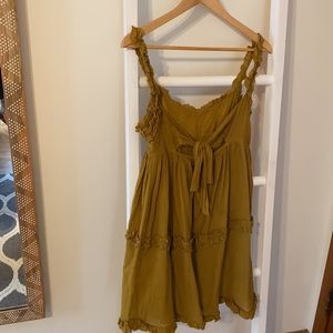 Urban outfitters mustard dress
